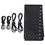 OSKOE Stuhl-Ersatzstoff mit Bungee-Kordel-Set, Reparaturtuch mit Spitze für Anti-Loungesessel, Netzteil für Terrasse, Klappliege, Couch, Outdoor, Pool, Rasen