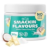 He-Ju Flavour Pulver weiße Schokolade Kokos vegan, Geschmackspulver ohne Kalorien, 1x 250g