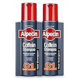 Alpecin Coffein-Shampoo C1 - 2 x 250 ml - Gegen erblich bedingten Haarausfall | Fühlbar mehr Haar | Stärkt Haarwurzeln und Haarwuchs | Haarpflege für Herren made in Germany