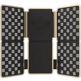 BoxLegend V7 Faltbrett für Kleidung, Falthilfe für Wäsche, Tshirt Faltbrett, Wäsche Zusammenlegen Brett, Zusammenleghilfe, Metallkanten T Shirt Falter für T-Shirts, Pullover, Hemden, Hosen, Schwarz