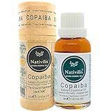 Nativilis - - Butters - Nativilis Copaiba Balsam Essential Oil (30ml)- 100% Natural (Copaifera Officinalis) (GC/MS Tested) - 30ml