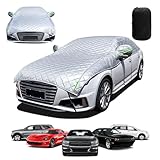 Hagelschutzplane Auto Autoabdeckung Wasserdicht Atmungsaktiv, PKW Hagelschutzgarage, Abdeckplane für Hagel Regen Sonne Schutz, Hagelschutz vollgarage für Limousine,Gilt für Alle Fahrzeugmodelle