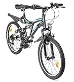 26 Zoll Guardian Kinderfahrrad MTB Shimano mit Beleuchtung nach StVZO Schwarz