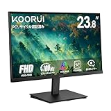 KOORUI 24 Zoll Gaming Monitor mit Lautsprecher, VA, FHD 1920 * 1080p, 100Hz, 75 x 75 mm VESA Mountable, Adaptive Sync Kompatibel, Eye Care, Rahmenlos