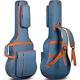 CAHAYA Gitarrentasche aus Denim Akustik- und Konzertgitarren Gig Bag 8mm gepolsterte wasserdichte Gitarrenhülle mit 3 Aufbewahrungstaschen Gitarrenkoffer für 40 41 42 Zoll Gitarre CY0254