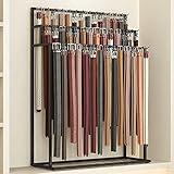 Bodenstehender Gürtelbügel, multifunktionales Präsentationsregal für Bekleidungsgeschäft, Metall, Herren-Schrank-Organizer, 3-lagige Krawatten, Schals, Geldbörsenregal