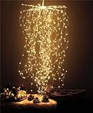 Arnusa LED Sternenschauer 720 LED Lichterbündel zum Aufhängen warmweiß LED Wasserfall Lichterkette Weihnachtsbeleuchtung Lichterschweif