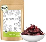 Hibiskusblüten BIO ganz und getrocknet 250g - Premium Hibiskus Tee - Hibiskusblütentee 100% natürlich aus biologischem Anbau - bioKontor