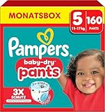 Pampers Baby-Dry Pants Größe 5, 160 Windeln, 11kg-17kg