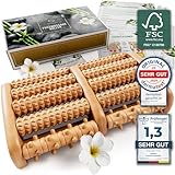 HELDSON® Fußmassageroller Holz - FSC®100% -...