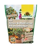 Neudorff Azet Zitrus- & MediterranpflanzenDünger – Bio Langzeitdünger mit Mykorrhiza fördert aromatische Früchte wie Zitronen, Orangen und Oliven, 750 g, Braun