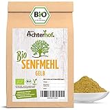 BIO Senfmehl (250g) Senfsaat gelb gemahlen , teilentölt zur Senfherstellung Senfpulver vom-Achterhof