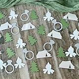 Tischkonfetti für Camping, Strand, Camping, Tischdekoration, Diamantring, Tischkonfetti für Hochzeit, Brautparty, Verlobung, Party, Dekoration, 100 Stück