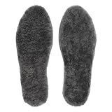 riemot Echte Lammfell Einlegesohlen für Damen Winter Warme Schaffell Einlegesohlen Weiche Kuschelige Flauschige Lamm Schuh Ersatz Einlegesohle für Schneestiefel,Hausschuhe,Grau EU40