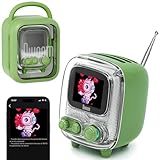 Divoom Tiivoo Retro-Bluetooth-Lautsprecher, zusätzliche FM-Radio-Funktion mit Pixel-Display, Vintage-Dekor, geeignet für Schlafzimmer, Tisch, Outdoor
