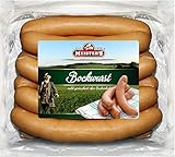 Bockwurst frisch | traditionelles Würstchen geräuchert | Bockwürste im Naturdarm | Curry-Wurst Premium-Qualität 10 x 100g