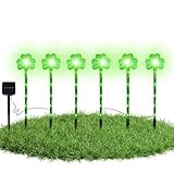 Solarleuchten für den St. Paddy Day, irisches Festival im Freien, Festival, Shamrock-Lichter, grüne LED-Holiday-Lawn Dekoration, dekorative Lampen für den Garten, Hofbeleuchtung A