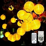 LED Lampion Lichterkette außen mit Timer, 5M 20LEDS Mit...