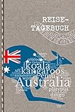 Reisetagebuch: Australien Reise Tagebuch punktiert zum Selberschreiben ca. A5 - Australia Journal Punkteraster für Urlaub, Ferien, Auslandsjahr, Au ... and Travel, Abschiedsgeschenk, Gastschüler