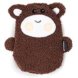 PinkZebra Kirschkernkissen Baby Kuscheltiere kleiner Bär, Wärmekissen mit Überzug und Kältekissen für Babys und Kinder, Körnerkissen, Kirschkerne Kissen Babygeschenk zur Geburt, Teddybär