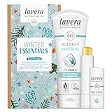 lavera Geschenkset - Winter Essentials - Handcreme & Lippenbalsam - Naturkosmetik - vegan