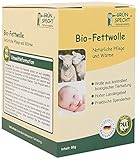 GRÜNSPECHT Bio-Fettwolle, Pflege empfindlicher Babypopos und beanspruchter Brustwarzen, Schafwolle hoher Lanolingehalt, Lanolin Wollfett, schafwolle unbehandelt, lanolin bio, fettwolle baby (638-00)