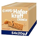 Haferriegel Corny Haferkraft Crunch, knackig mit Hafer & Honig, 54x20g