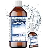 1000ml Magnesiumöl + 100ml Spray Premium Set | 100% Zechstein | Für Haut Massage Sport & Muskel Entspannung | Sprühflasche Magnesium-Öl