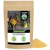 Senfpulver (1kg), Senfmehl 100% naturrein aus Senfkörnern, Senfsaat schonend getrocknet und gemahlen, natürlich ohne Zusätze, vegan