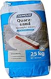 25 kg Quarzsand Fugensand feuergetrocknet, Körnung Ø 0,1mm bis 04mm