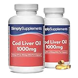 Reiner Lebertran 1000mg | Reich an Omega-3-Fettsäuren mit 240mg EPA und 270mg DHA pro Portion | 360 Kapseln = bis zu 4 Monate Vorrat | Hergestellt in Großbritannien