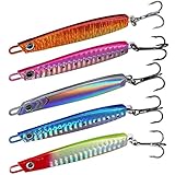 THKFISH Pilker 5 stück Köder Vertikaler Metallfisch...