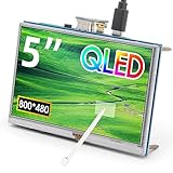 ELECROW Für Raspberry Pi Display, 5 Zoll QLED Resistiver...