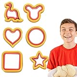 Bebi Uncrustables Sandwichmaker | Cartoon Brot Ausstecher Toast Schneideform | Edelstahl Sandwich Maker Mittagessen Zubehör für Kinder