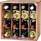 LAUBLUST Großes Vintage Weinregal - ca. 40x40x29cm, Holz...