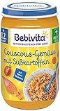 Bebivita Menüs ab dem 12. Monat Couscous-Gemüse mit Süßkartoffeln, 6er Pack (6 x 250g)