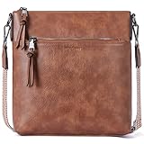 Roulens Mittel Damen Umhängetaschen, Leicht Damen Schultertasche aus Veganes Leder, Crossbody Bags für Frauen mit Verstellbar Abnehmbar Breiter Gurt