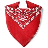 ...KARL LOVEN Bandana Rot 100% Baumwolle Premium-Qualität...