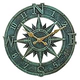 Taodyans Outdoor Wanduhr 30 cm Garten Wanduhr Wasserdicht Aussenbereich Wanduhr Küche Wohnzimmer Wanduhr Industrial 3D Wanduhr - Ticken (Türkis), TY1118