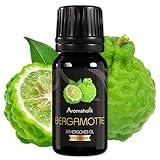 Aromaholik Bergamotteöl BIO 100% naturrein – Ätherische Öle für Diffuser & Aroma Diffuser – Zertifiziertes ätherisches Öl aus Indien – Bergamot Essential Oils 10ml für Sauna & Massage