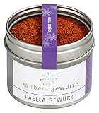 Zauber der Gewürze Paella Gewürz, spanische Gewürzmischung für Paella Pfanne, mit echtem Safran, Premium-Qualität in wiederverschließbarer Aroma-Dose, 60 g