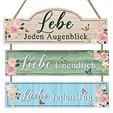 KAIRNE Holzschild mit Spruch,Wandschilder mit sprüchen,Familien Schild für Wohnzimmer,Inspirierende Zitate Wandbild für Schlafzimmer,Wanddeko Holz Vintage für Büro Deko,Einzugs Geschenke Wohnung