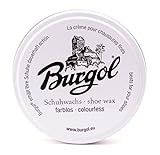 Burgol Schuhwachs - Lederpflege Schuhcreme shoe wax 100 ml Blechdose: Farbe: Schuhwachs Farblos/polish