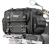 Rhinowalk Motorrad Sitztaschen 40-60L Wasserdicht Motor Rücksitztasche Gepäcktasche Hecktasche Erweiterbar Satteltasche Reisetasche