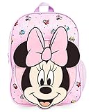Disney Rucksack Kinder, 3D Schulrucksack mit Minnie Mouse, Ideal für Schule Reisen, Rosa Kindergartenrucksack Mädchen, Schule Zubehör, Original Disney Merchandise, Geschenke für Kinder