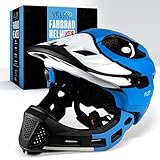 Velo Elements Integralhelm Fahrradhelm Kinder - 2-in-1 kinderhelm mit abnehmbarem Kinnschutz - [52-58cm] BMX Helm Kinder für Kinderfahrrad, Roller, Skater - Fahrrad Helm Jungen & Mädchen