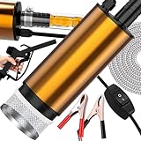 Retoo Elektrische Absaugpumpe Dieselpumpe 12V für Diesel, Öl, Wasser - Ölabsaugpumpe Leistungsstarke Umfüllpumpe - Komplettes Set mit Schläuchen, für schnellen Ölwechsel, Kraftstofftransfer
