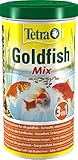 Tetra Pond Goldfish Fischfutter - 3in1 Mix mit Flocken,...