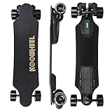 GUANYAN Elektrisches Skateboard Longboard, 2.4G RC Skateboard mit 1000W Motor, Fernbedienung, Belastung 130KG, Wasserdicht Skateboards Cruiser Longboard für Erwachsene Jugendliche