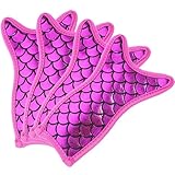 Homoyoyo 4 Stück Meerjungfrau Eis Popsicle Halter Schutzhüllen Wiederverwendbare Kühlelemente für Wassereis Tropffeste Eis Am Stiel Schutzhüllen für Sommerpartys